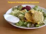 Recette Beignets d'aubergine au curcuma