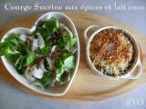 Recette Gratin de courge sucrine aux épices et lait de coco, de mamigoz.