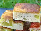 Recette Frittata courgettes/tomates au fromage frais et parmesan (omelette italienne)