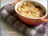 Recette Pâtes carbonara gratinées