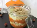 Recette Parmentier de potimarron, poulet, mascarpone et noisettes