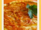 Recette Tarte aux carottes gingembre, cumin et curcuma