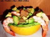 Recette Salade de pamplemousse, avocat & crevettes