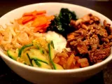 Recette Bibimbap au boeuf ou plat de riz coréen