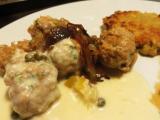 Recette Boulettes de veau au bouillon sauce blanche aux capres et citron confit