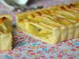 Recette Tarte aux pommes & kiwis et à la crème pâtissière { ultra-légère }