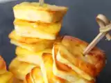 Recette Mini flans carrés au parmesan et aux poires