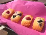 Recette Financiers aux framboises et aux myrtilles