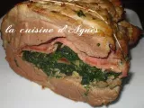Recette Roulade de porc au jambon et aux épinards