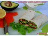 Recette Les wrapidos: wraps jambon ou saumon / avocat