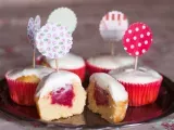 Recette Cupcakes au yaourt, coeur de framboise