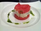 Recette Mille-feuilles de saumon, tomate et basilic