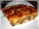 Recette Tourte champignons poulet