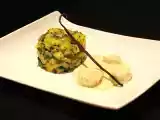 Recette Saint-jacques poêlées, crème à la vanille & tartare avocat, mangue, coriandre