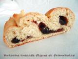 Recette Brioche tressée figue et framboise