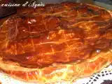 Recette Galette à la crème d'amande pomme framboises
