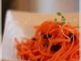 Recette Salade de carottes râpées à l'orange et à la cannelle