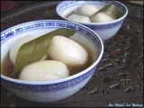 Recette Tang-yuan (glutinous rice ball, black sesame filling)