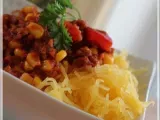 Recette Chili rapide et courge spaghetti