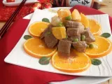 Recette Boeuf à l'orange avec la confiture d'abricots (recette pour nouvel an chinois)