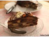 Recette Gateau de crêpes, poires, chocolat, nutella