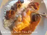 Recette Lapin au cidre et pain d'epices pour la st valentin