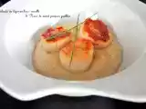 Recette Velouté de topinambour vanillé & saint jacques poêlées