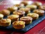 Recette Bouchées apéritives crabe et crevettes grises