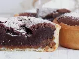 Recette Tartelette fondant au chocolat sur lit de pâte de spéculoos