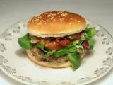Recette Burger de lentilles, tomates séchées & sauce roquefort