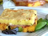 Recette Croque polenta à la mozzarella, pancetta et sauce arrabiata