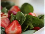 Recette Salade d'épinards et fraises
