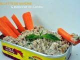 Recette Rillette de sardine & bâtonnet de carotte