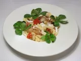 Recette Salade de macaroni au fenouil, chèvre & tomates séchées