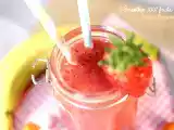 Recette Smoothie 100% fruits {fraise banane}