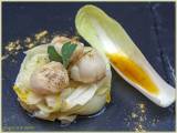 Recette Noix de saint jacques, sauce à l'orange et endives confites