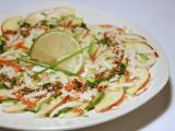 Recette Carpaccio avocat-pomme-crabe & citron vert