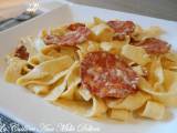 Recette Tagliatelles au chorizo & parmesan