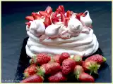 Recette Pavlova, mousse aux fraises gariguettes