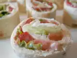 Recette Wrap saumon fumé & crudités