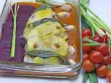 Recette Queue de lotte, crème de tomates et citronnelle