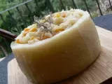 Recette Risotto au potiron en timbale de fromage ou risotto