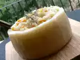 Recette Risotto au potiron en timbale de fromage ou risotto