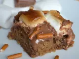 Recette S'mores cookie bars aux pretzel & beurre de cacahuète