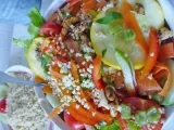Recette Salade de légumes au millet torréfié ( sans gluten)
