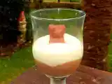 Recette Duo de mousses à la vanille et aux oursons guimauve chocolat au lait