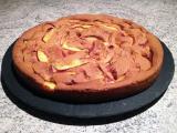 Recette Gâteau fin framboises et nectarines