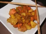 Recette Wok de légumes d'automne au curcuma frais & sésame