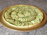 Recette Tarte aux courgettes, parmesan, miel, sésame