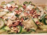 Recette Salade de courgettes au parmesan et pignons de pin